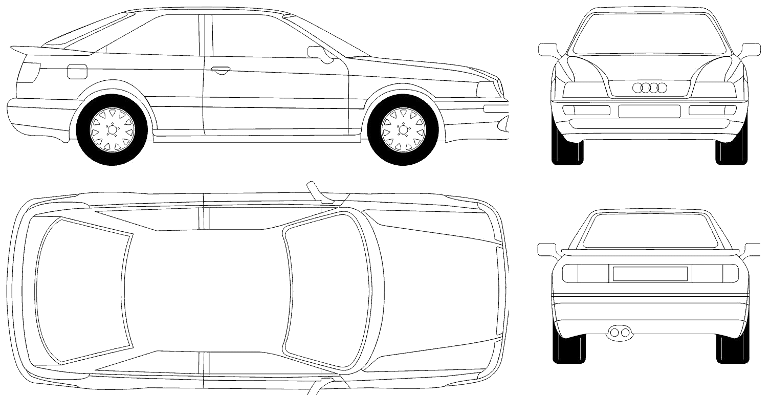 Audi 80 Blueprint