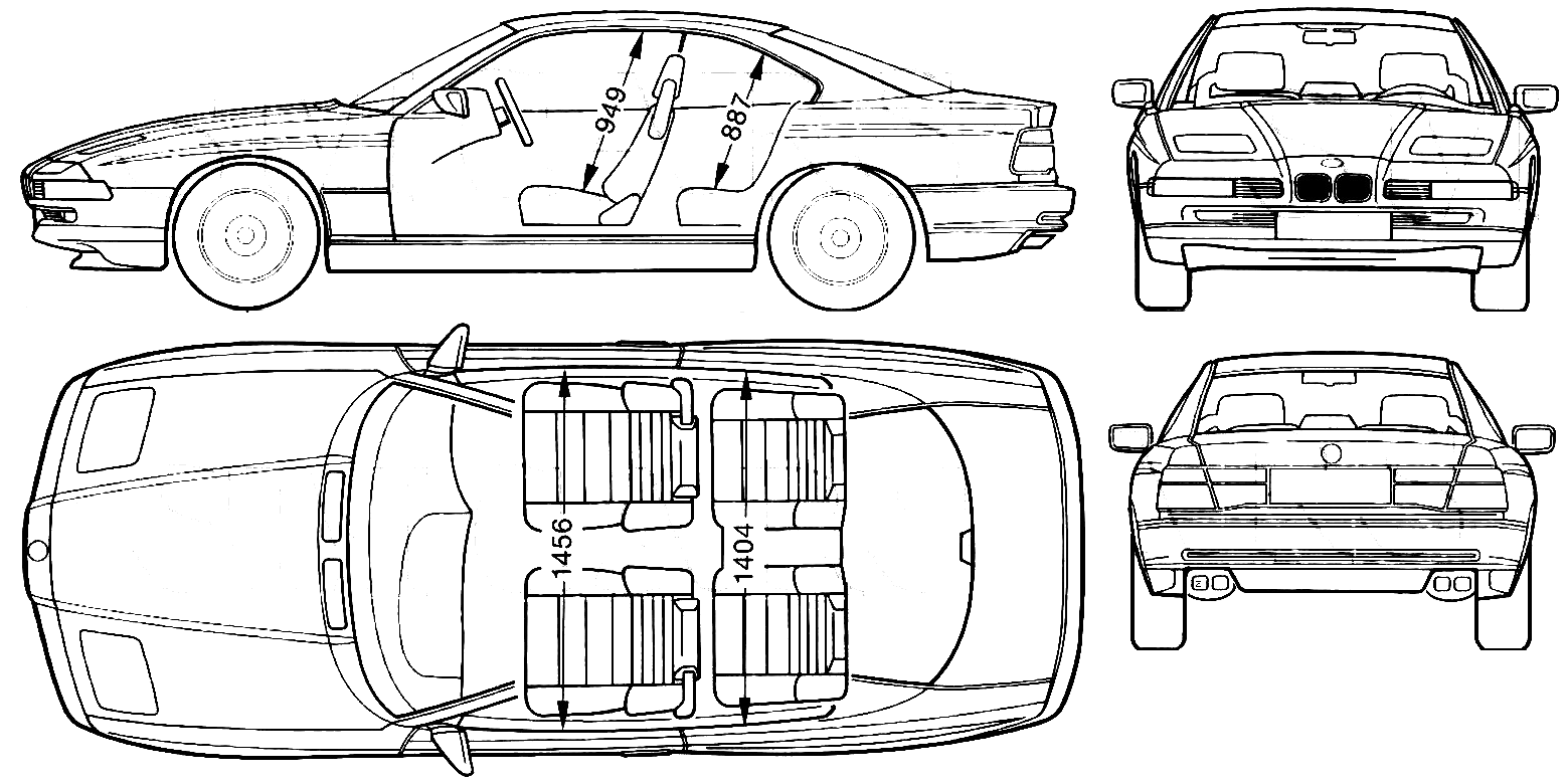 BMW e30 чертеж