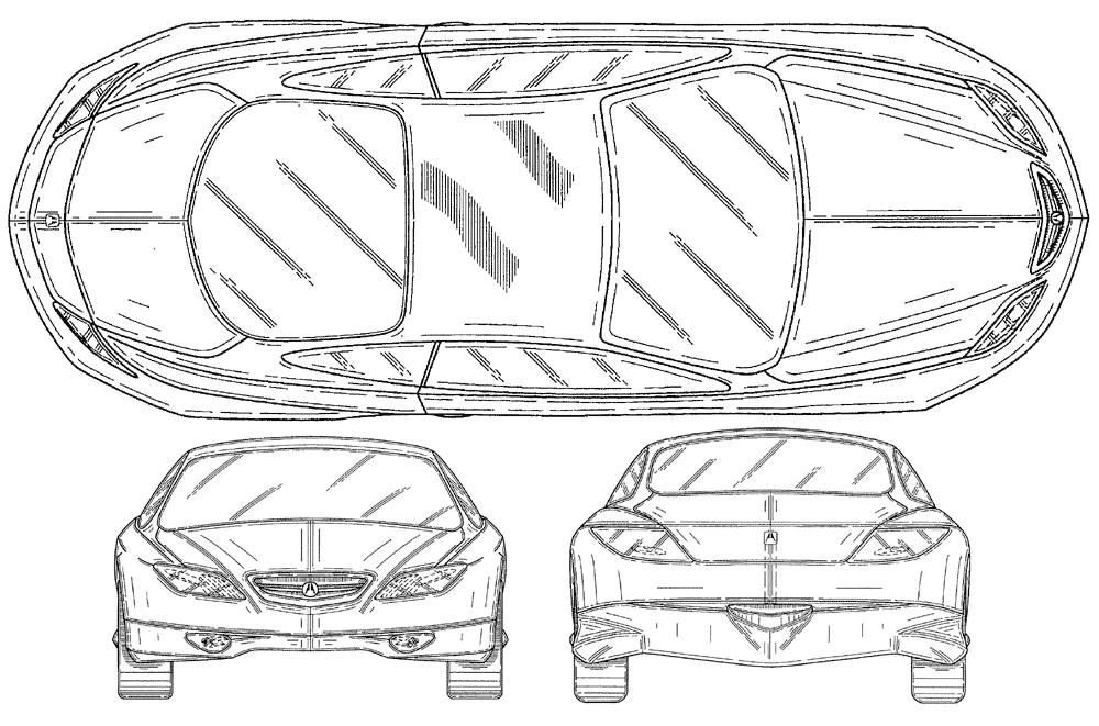 Acura CL-X Concept blueprints