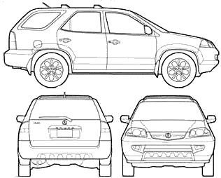 Acura MDX blueprints