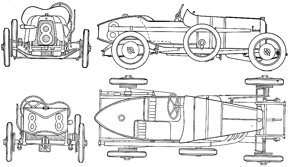Aston Martin 15L GP blueprints