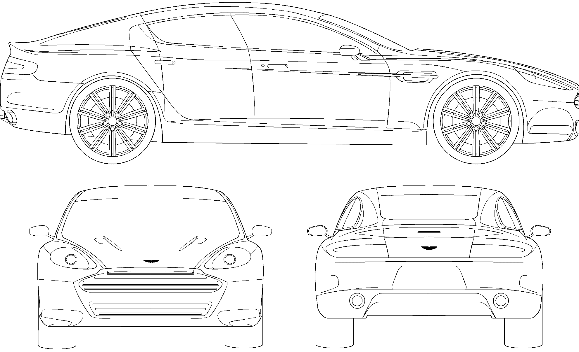Tesla model 3 Blueprint