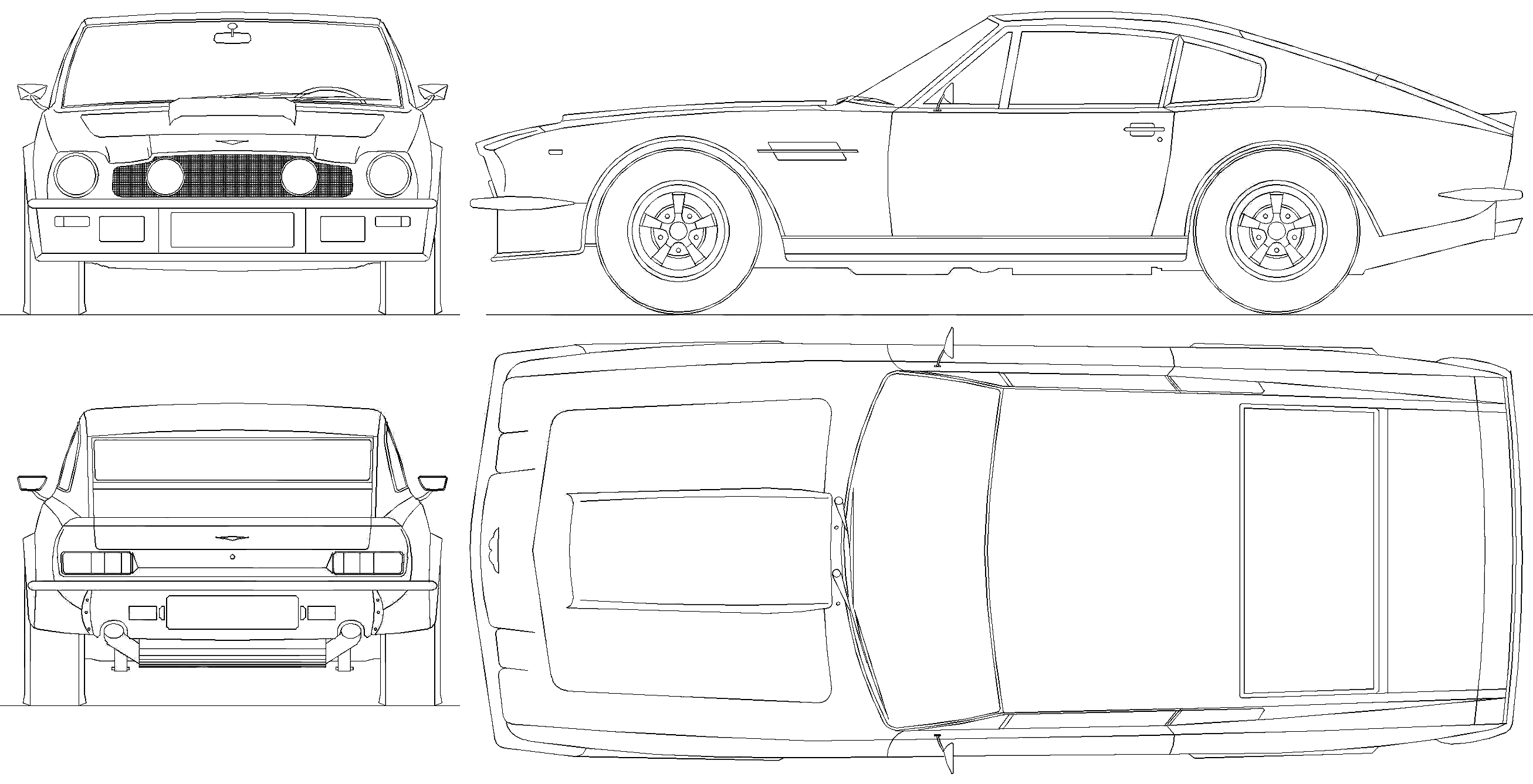 Nissan Fairlady z чертежи
