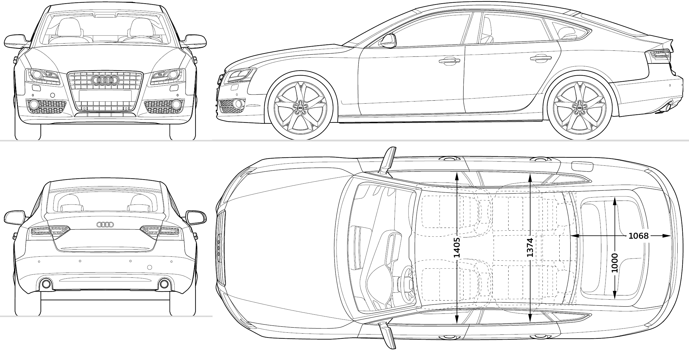 Audi a5 Blueprint