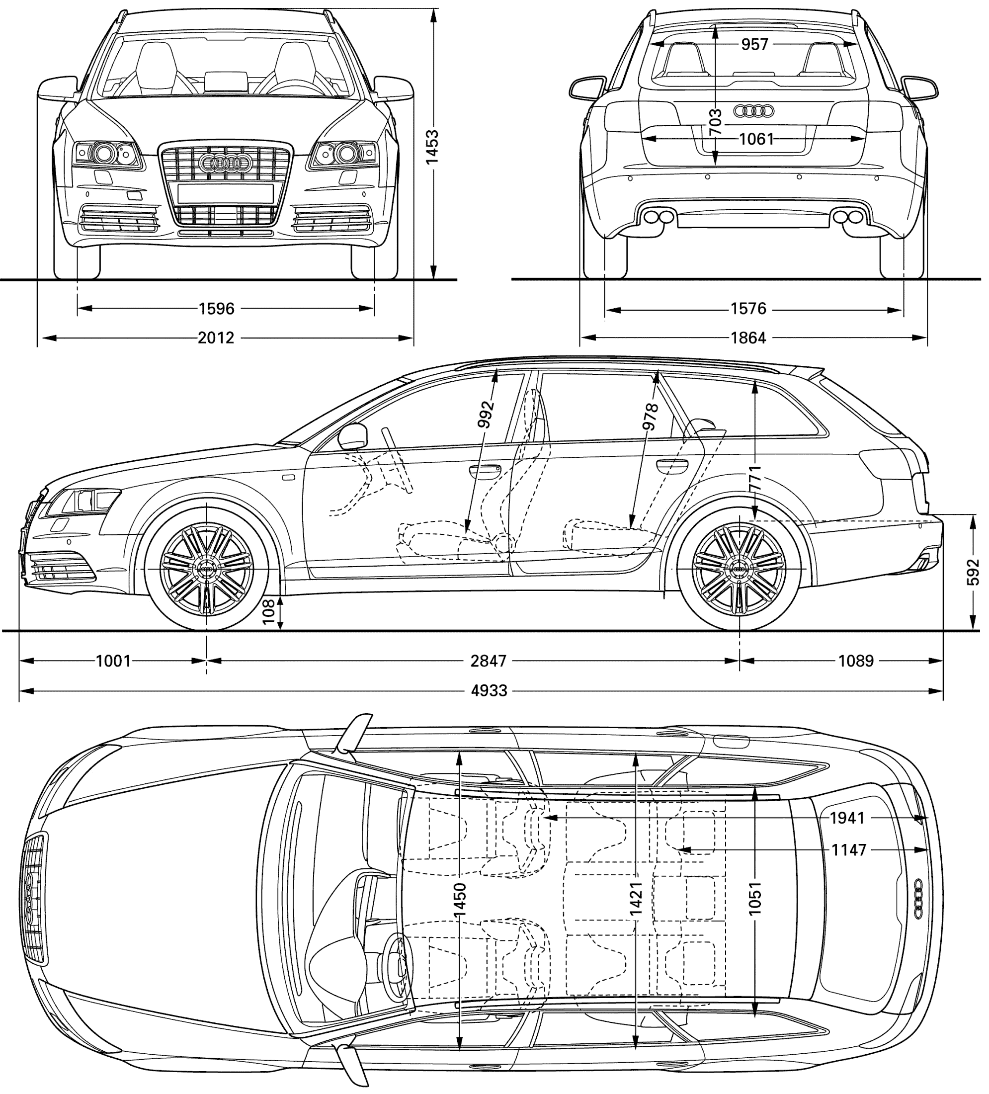2005 Audi A6 (4F,C6)  Technical Specs, Fuel consumption, Dimensions