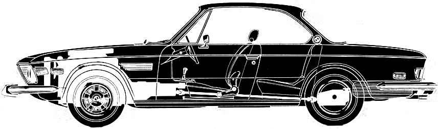 BMW 3.0CS (1973) Blueprints Vector Drawing 1973 bmw e9 3.0cs coupe v2
blueprints free