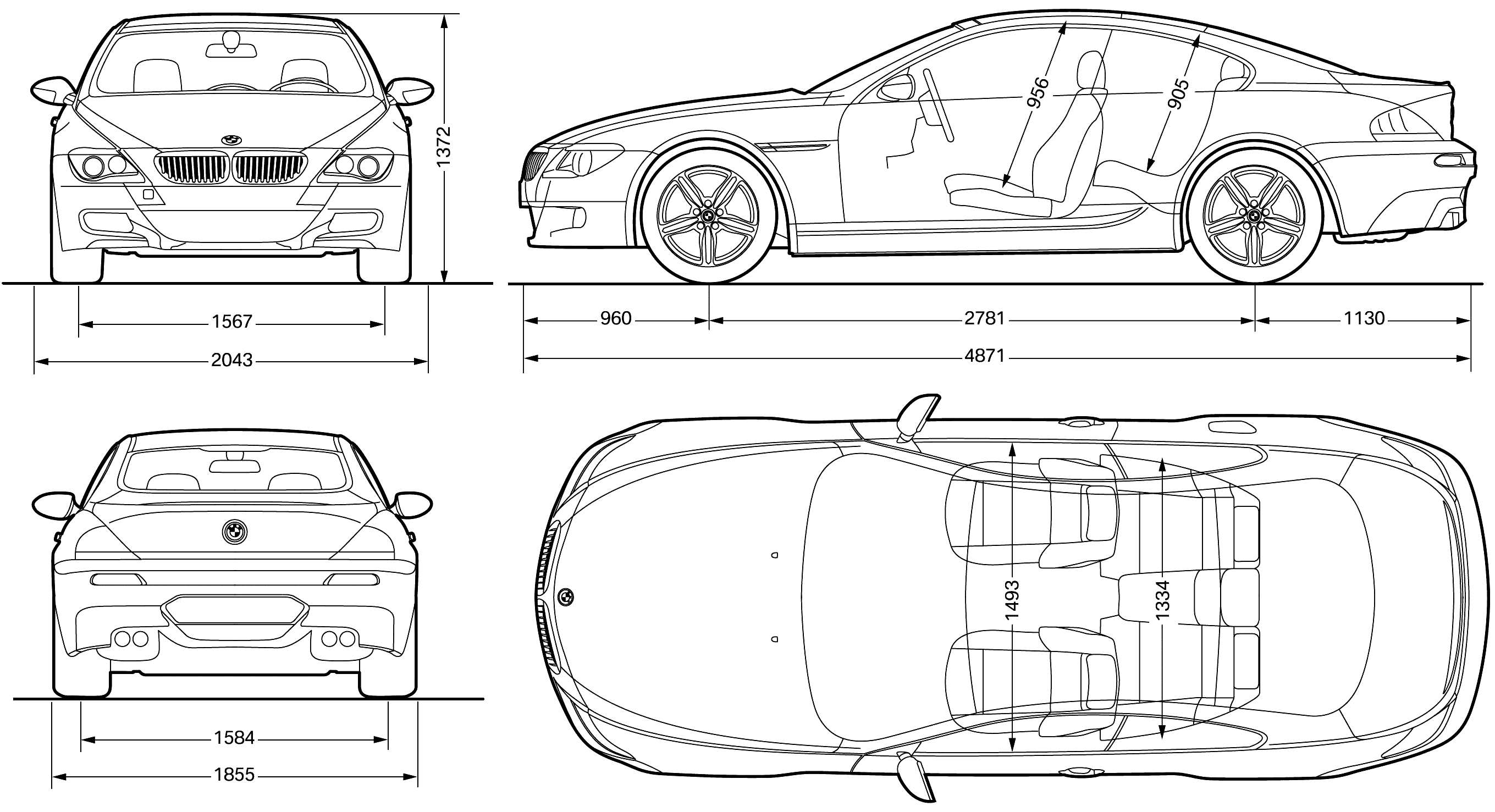 Bmw m5 e60 чертеж