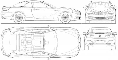 BMW 6-Series Convertible (F12) (2011) Blueprints Vector Drawing 2009
bmw 1-series e88 cabriolet blueprints free