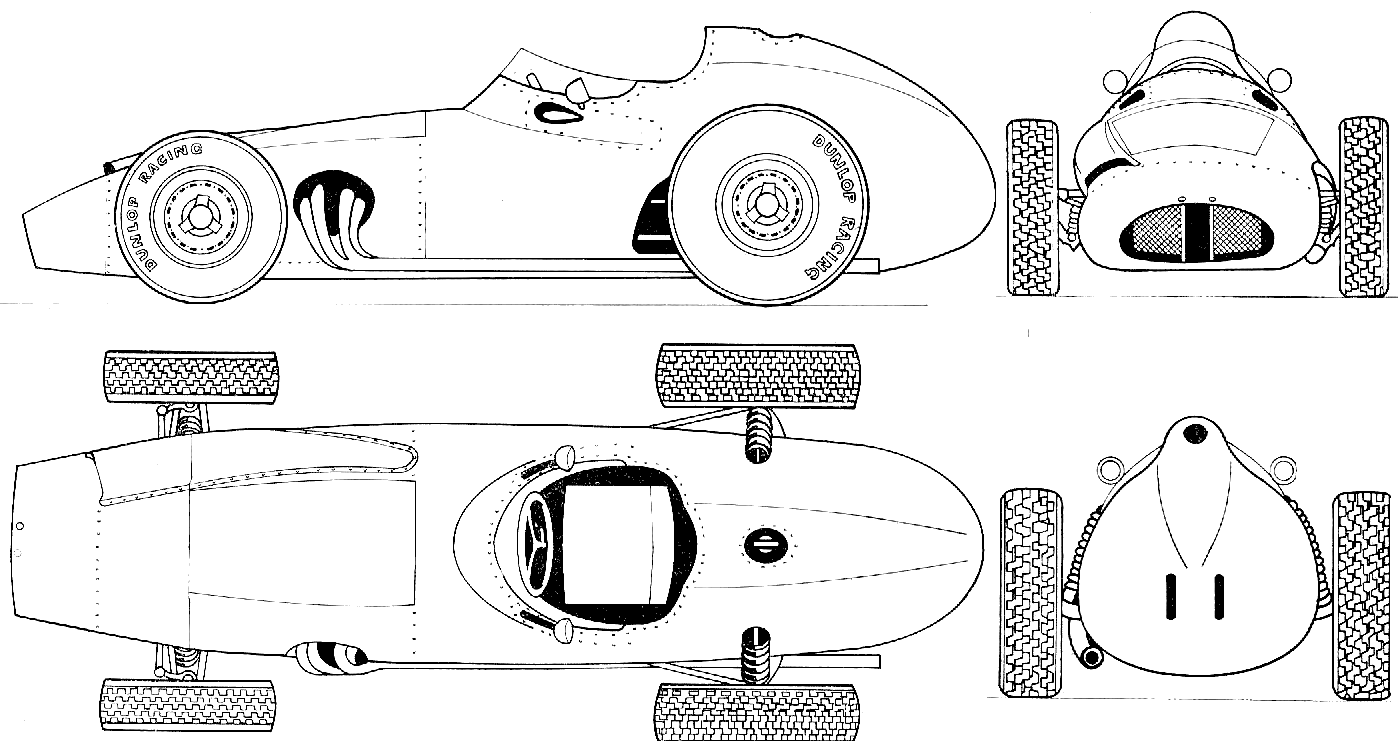 BRM 25L F1 GP blueprints