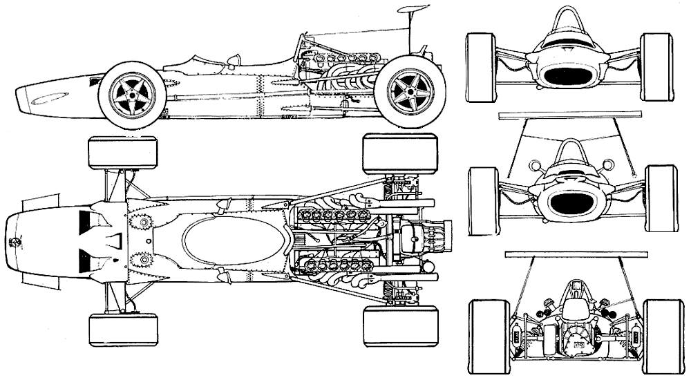 BRM F1 V12 blueprints