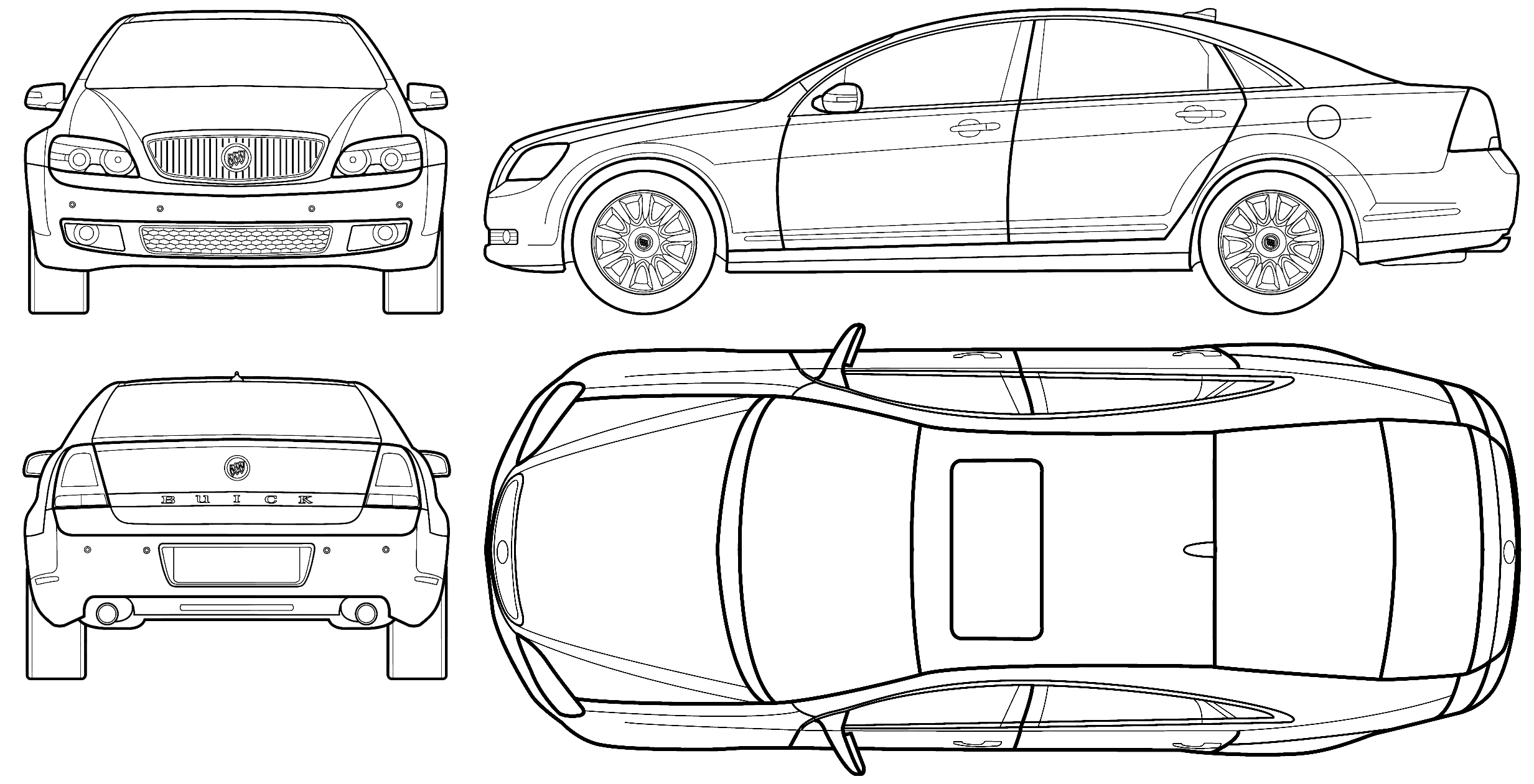 Автомобиль седан вектор вид сзади