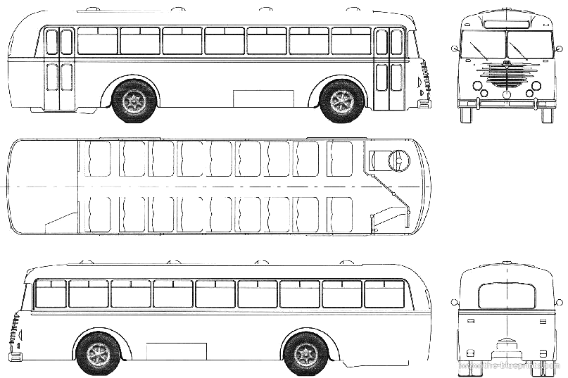 Bussing 6000T Faltturen Trambus blueprints