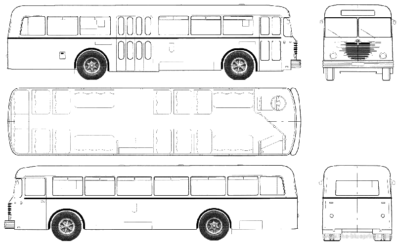 Bussing BU E2 U55 BVG Berlin Stadtlinienbus blueprints