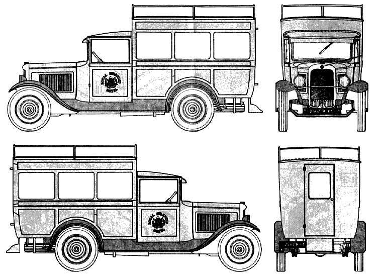 2007 Citroen Jumpy Combi L1 H1 Minivan drawings - download vector  blueprints - Outlines