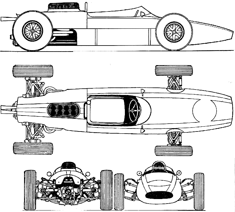 Cooper F1 GP blueprints