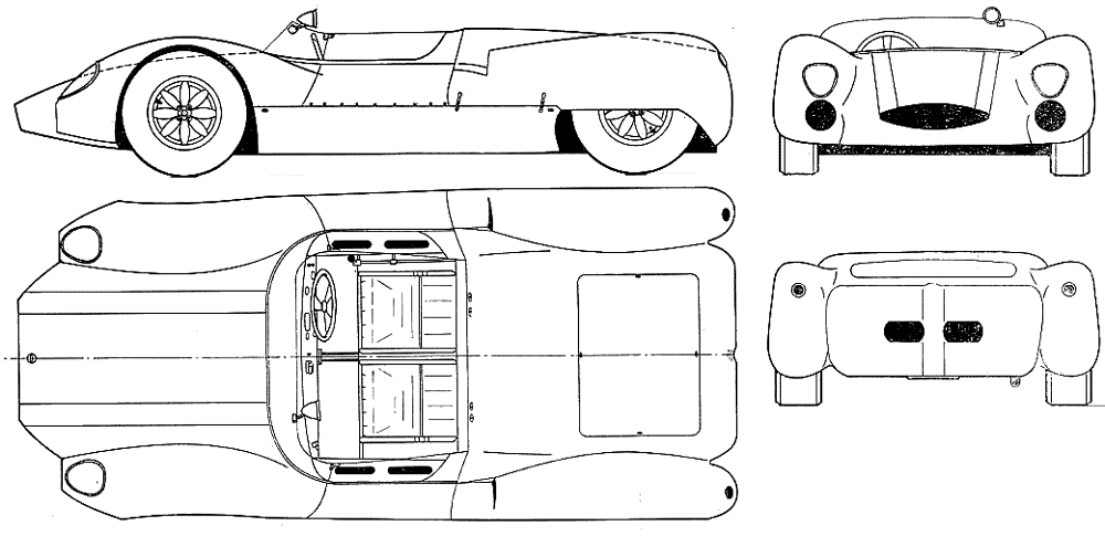 Cooper Monaco Type 63 blueprints