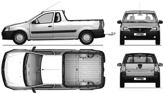 Dacia Logan blueprints
