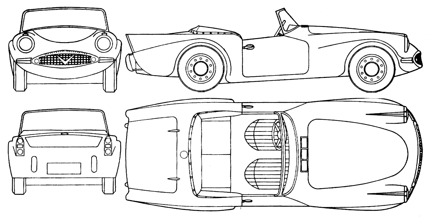 Daimler Dart SP 250 blueprints