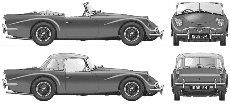 Daimler Dart SP250 blueprints
