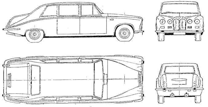 Daimler DS 420 blueprints