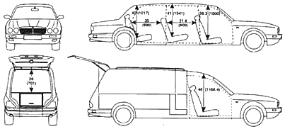 Daimler Eagle Hearse V8 blueprints