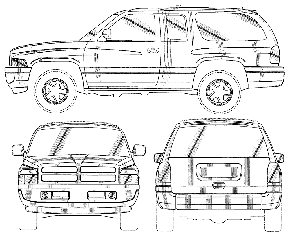 Dodge Ram blueprints. 