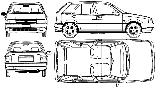 Fiat Tipo Cross AutoCAD Drawing
