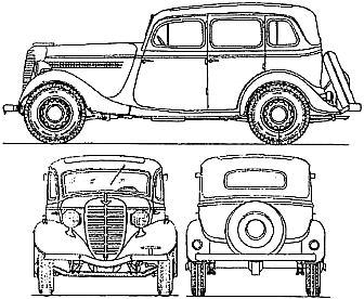 GAZ 11-73 blueprints