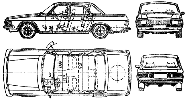 GAZ 3102 blueprints