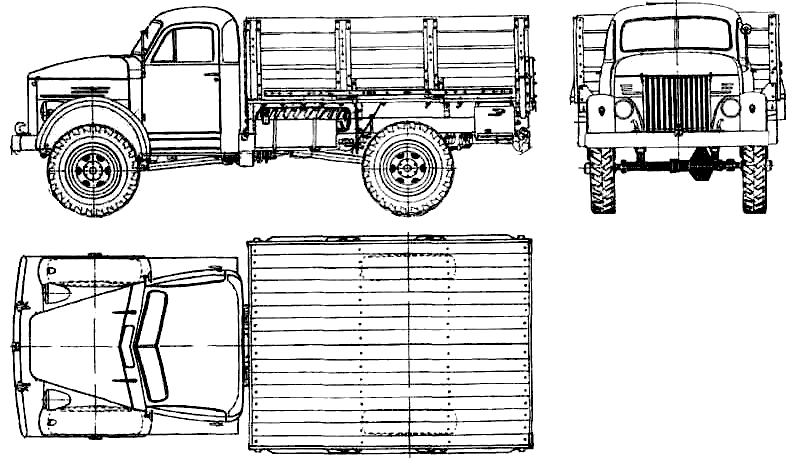 GAZ 63 blueprints