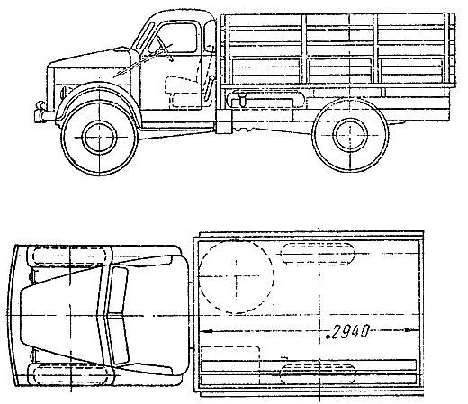 GAZ 63 blueprints