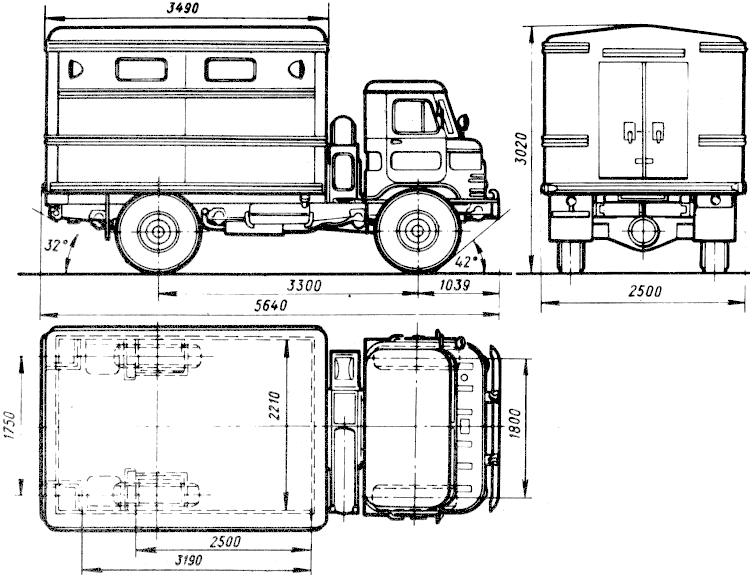 GAZ 66-01 GZSA-947 blueprints