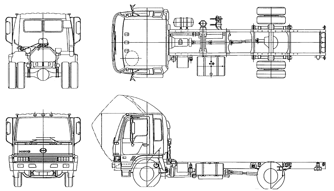 Hino FD2320 DH blueprints