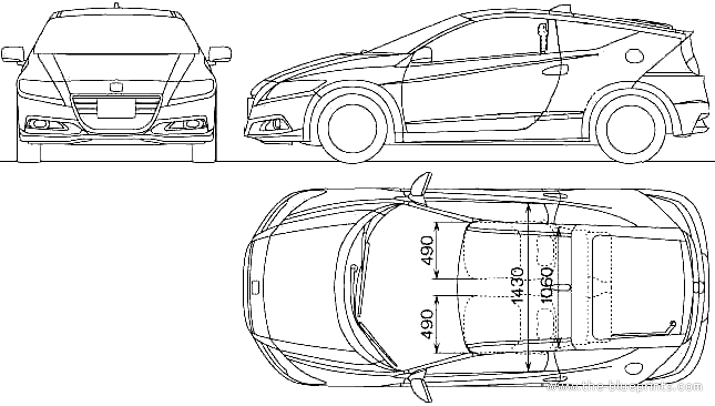 Honda fit чертеж