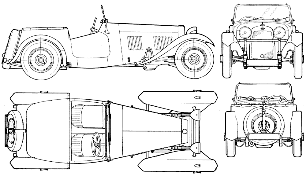 HRG 2-Seater Sport blueprints