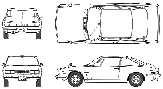 Isuzu 117 Late Type blueprints