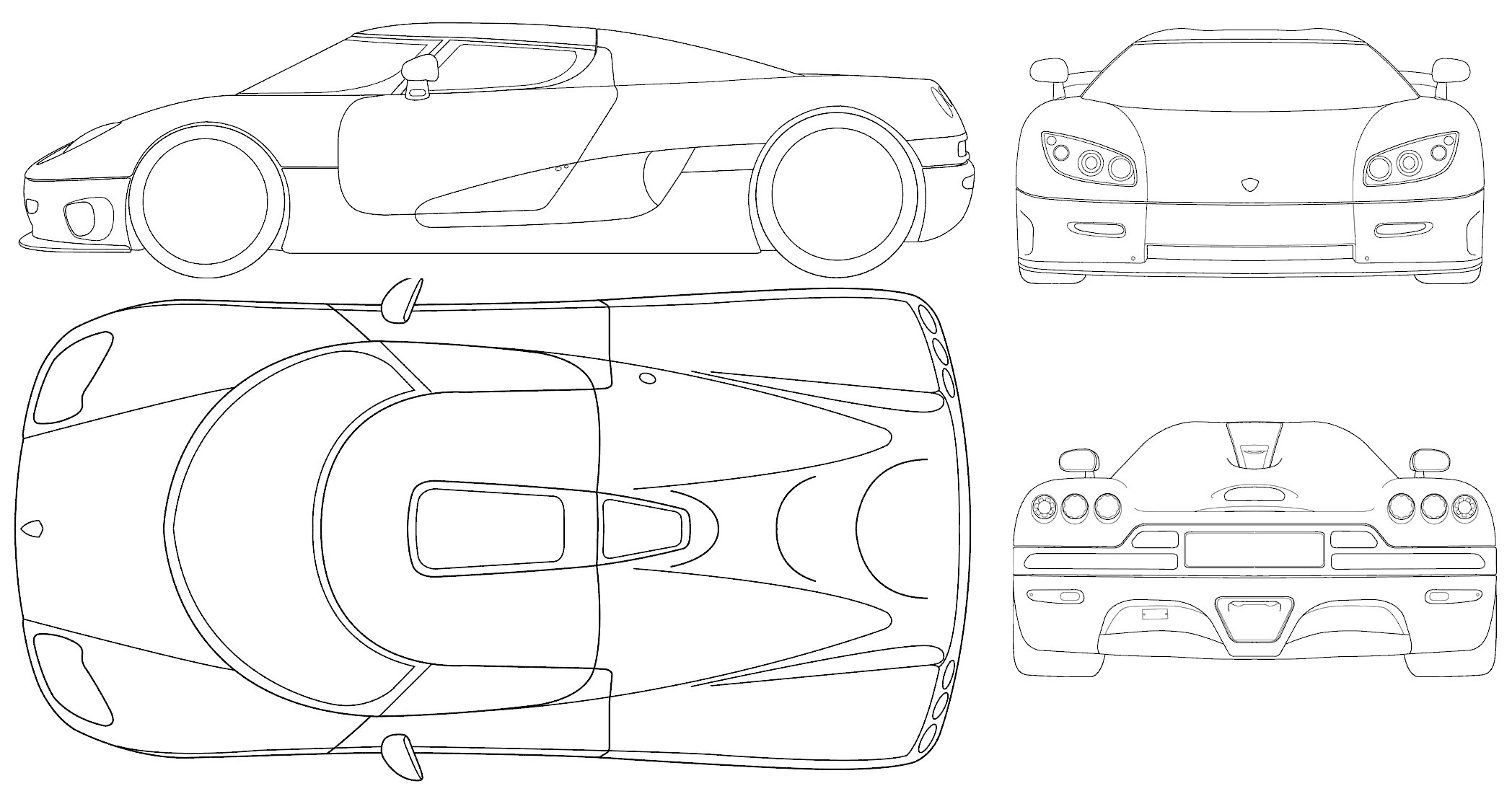Koenigsegg CCR Blueprints Vector Drawing Koenigsegg blueprints ccr
drawing sketch coupe 2006 scheme