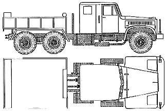 KrAZ 258Z blueprints