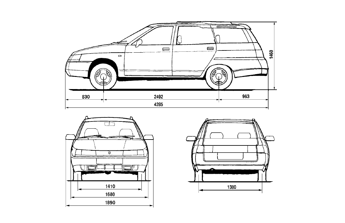 Lada 111 blueprints