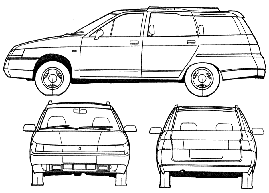 Lada 111 blueprints