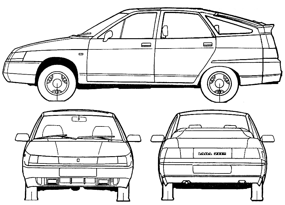 Lada 112 blueprints