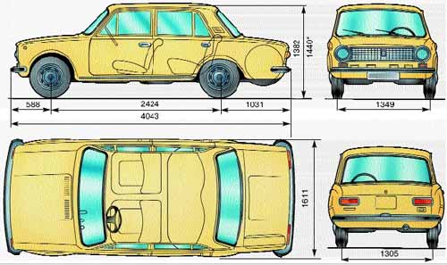 Lada 21013 1200S blueprints