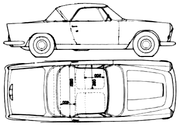 Lancia Appia S3 Pininfarina blueprints