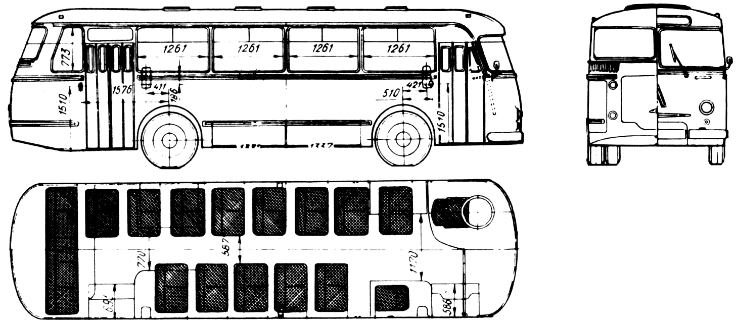 LAZ 695M blueprints