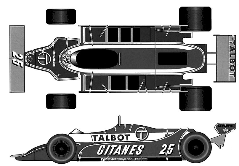 Ligier JS17 F1 GP blueprints