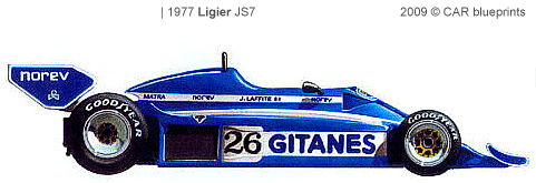 Ligier JS7 F1 blueprints