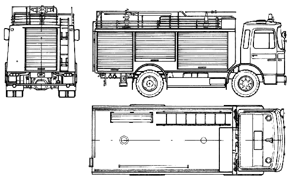 MAN 14.192 F35 Fire blueprints