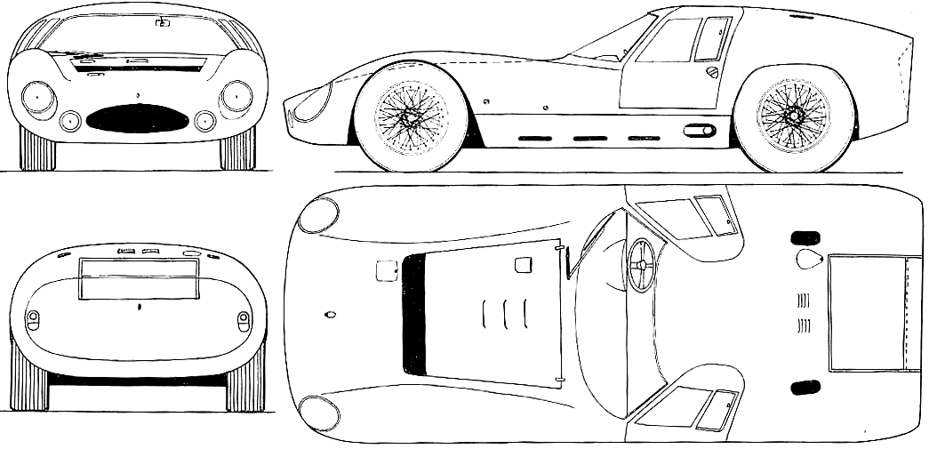 Maserati 151 3LM 5000GT blueprints