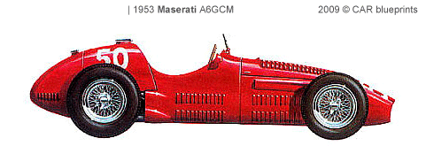 Maserati A6GCM F1 blueprints