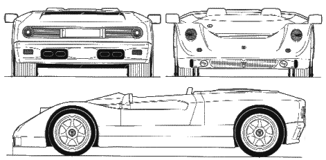 Maserati Barchetta Corsa blueprints